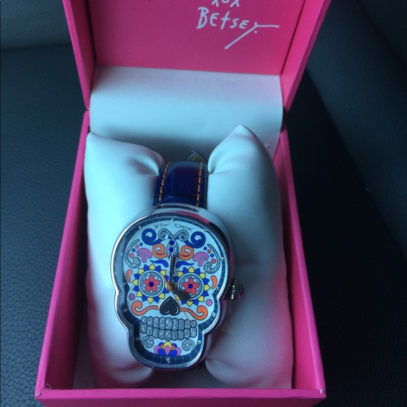 Betsey Johnson Accessories - Betsey Johnson sugar skull watch